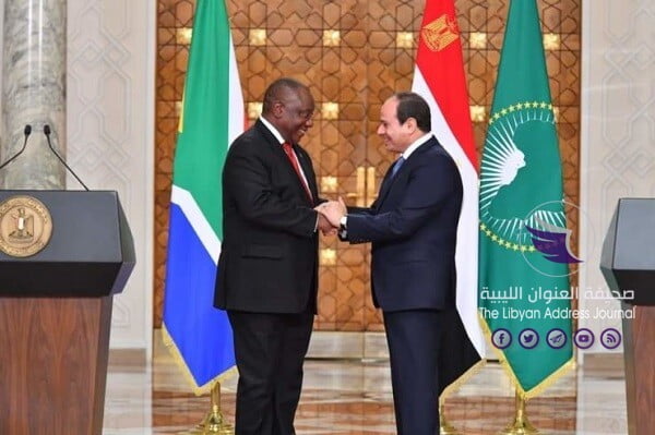 السيسي والرئيس الجنوب أفريقي يناقشان الملف الليبي - www.elmostaqbal.com 2019 12 10 12 40 03 341610 scaled 1