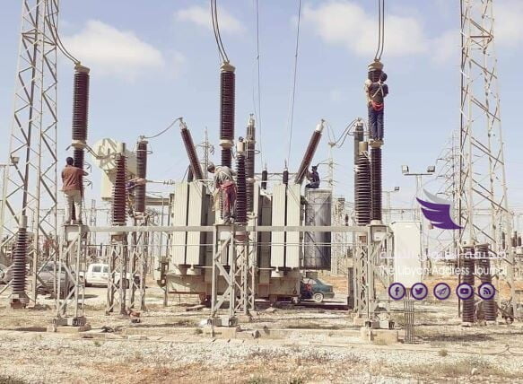 عودة عمل محطة مفترق الطرق الكهربائية بشحات - 118042773 1008525506248755 6704018095197636662 n