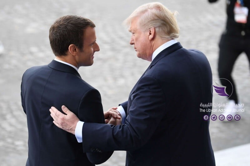 ماكرون: أجريت حديثًا مع ترامب تناول الوضع في ليبيا - 20180422155931afpp afp 14864j.h