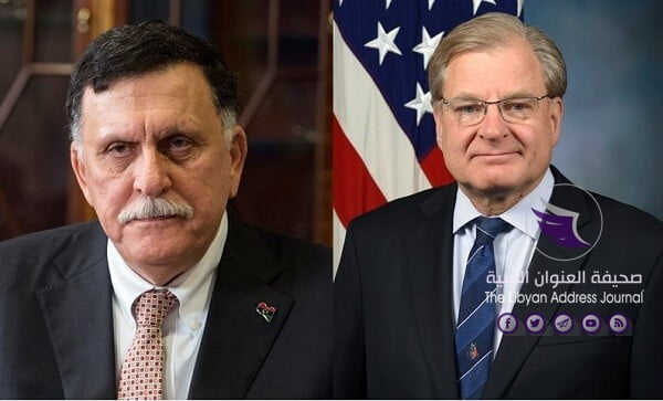 السفير الأمريكي يؤكد للسراج وباشا آغا على ضرورة الوقف الدائم لإطلاق النار - السراج نورلاند