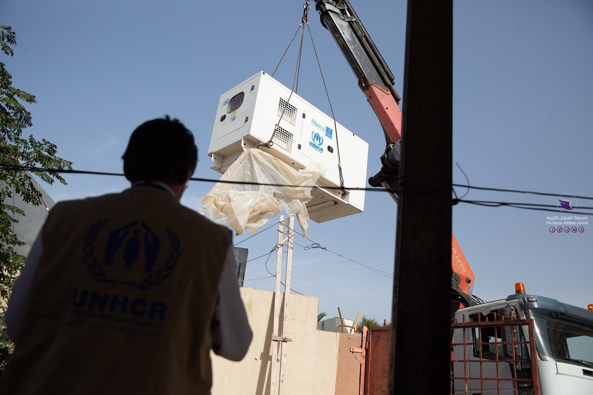 مفوضية اللاجئين تقدم مولدًا كهربائيًا لمركز الرعاية الصحية في قرقارش - 120455746 1103168903414073 594091627715889603 o