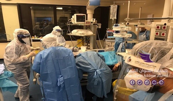 عملية ولادة قيصرية ناجحة لمصابة بفيروس كورونا بمركز بنغازي الطبي - 600 2