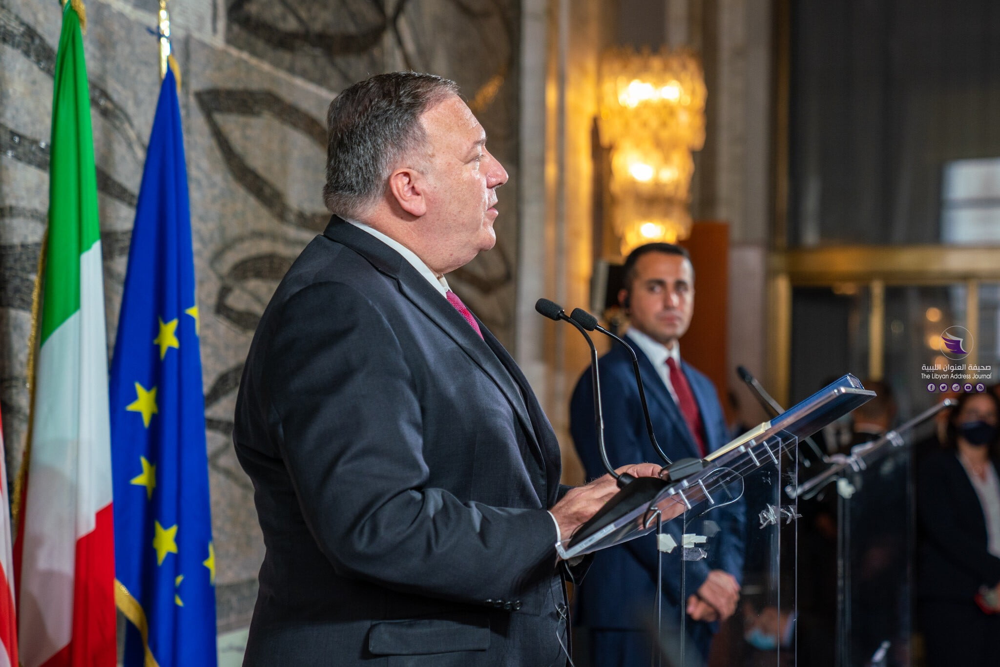بومبيو ودي مايو يعربان عن تفاؤلهما بتحسن الوضع في ليبيا - EjK4356XcAAmX4