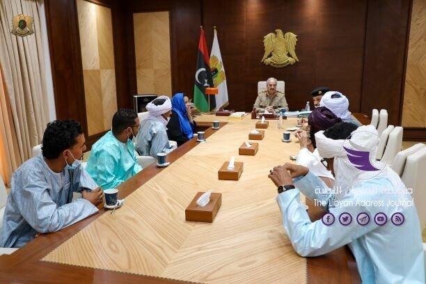 القائد العام يستقبل وفدًا من قبائل الطوارق - 122740457 1665568026955211 2792175930860048456 o