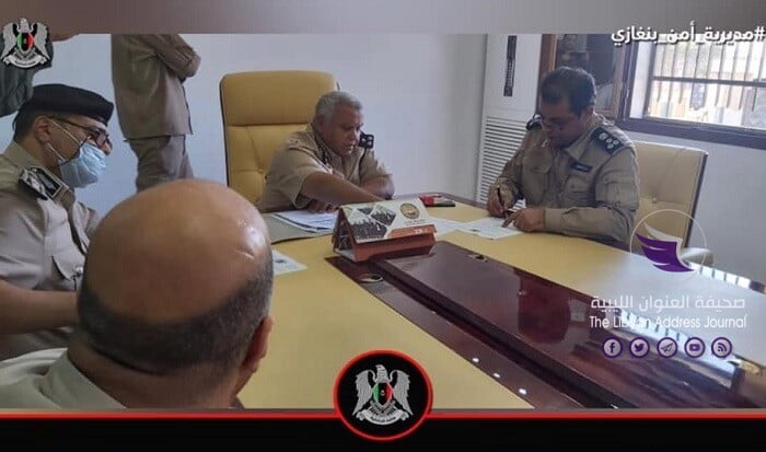 العقيد ونيس الشكري يستلم مهامه مديرا لأمن بنغازي - 123309874 680776672638216 1915483452354727932 n