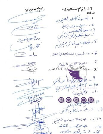 المشاركات بملتقى تونس يطالبن بتمثيل حقيقي للمرأة في الحكومة المقبلة - libyan women statement signatories 01 0