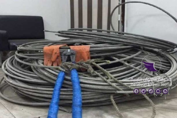 سرقة 1200 متر أسلاك كهرباء بدائرة توزيع الجفارة 1 سرقة 1200 متر أسلاك كهرباء بدائرة توزيع الجفارة - اسلاك الكهرباء