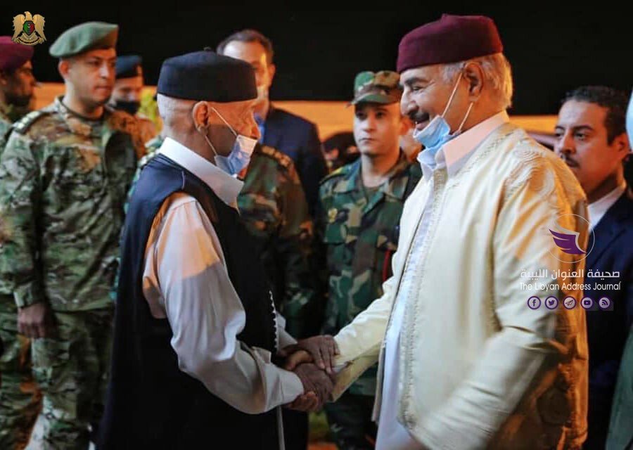 رئيس مجلس النواب يلتقي القائد العام للقوات المسلحة بمدينة القبة - 1