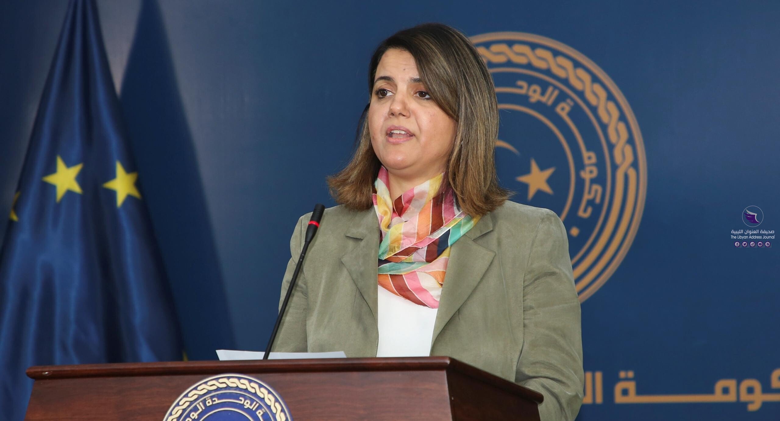 المنقوش تطالب رؤساء البعثات موافاة إدارة الشؤون الإدارية والمالية بالوزارة بكافة الموظفين الموفدين بالخارج - نجلاء المنقوش scaled e1618355440837