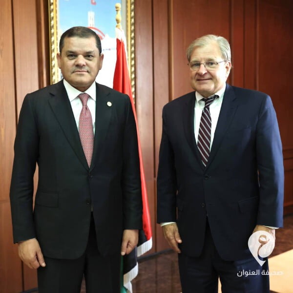 رئيس الحكومة عبدالحميد الدبيبة يلتقي في تونس مع السفير والمبعوث الخاص الأمريكي ريتشارد نورلاند