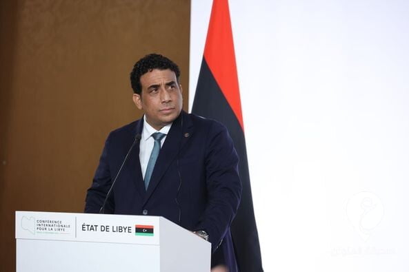المنفي: مخرجات مؤتمر باريس ملبية لتطلعات الشعب الليبي  - 248057942 254748366716616 1181322534641806737 n