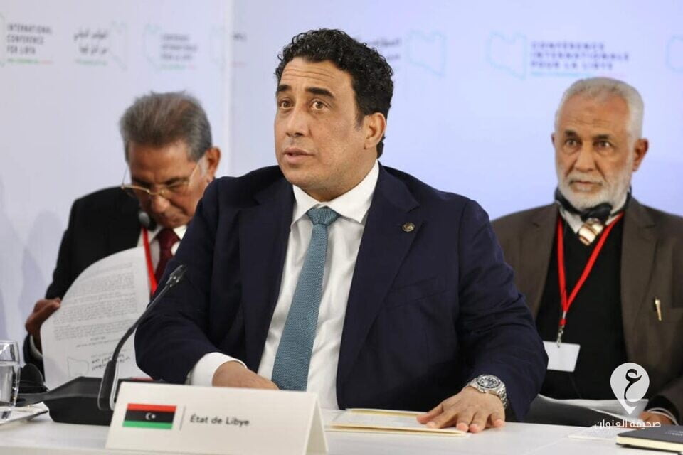 كلمة المنفي في مؤتمر باريس حول ليبيا  - 255950115 1318895688538028 2693338965974485619 n