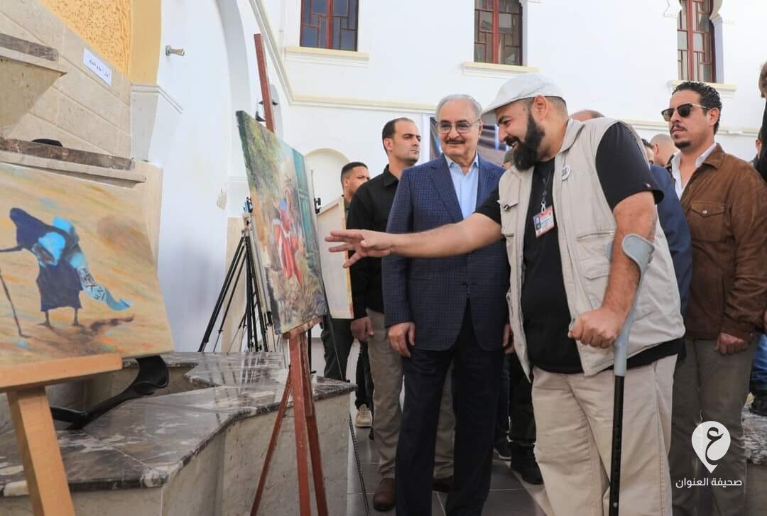 بالصور.. حفتر يزور معرضا للفنون في بنغازي - 258859969 2021861954635367 2183017570933562191 n