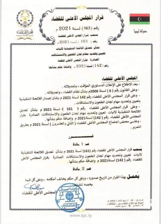 المجلس الأعلى للقضاء يتراجع بشكل مفاجئ عن قراره الخاص بالطعون 4 المجلس الأعلى للقضاء يتراجع بشكل مفاجئ عن قراره الخاص بالطعون - WhatsApp Image 2021 11 25 at 14.10.19 e1637843565636
