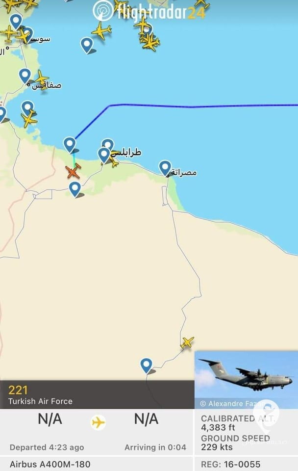 طائرة عسكرية تركية تهبط في قاعدة "الوطية" - 265474827 705046097126203 7986634754507884768 n