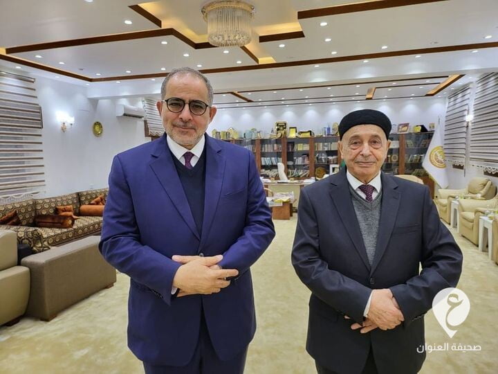 عقيلة صالح وعارف النايض يبحثان المستجدات المتعلقة بموعد الانتخابات - 269841119 4711149315637944 974230599979143169 n