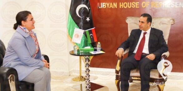النويري يبحث مع المنقوش آخر المستجدات السياسية - الأول لرئيس مجلس النواب يلتقي وزير الخارجية بحكومة الوحدة الوطنية 1 e1642716190574
