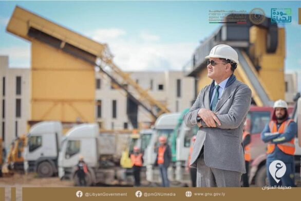 الدبيبة يدشن مشروع استكمال مراحل الطريق الدائري الثالث - 098 e1643649608202