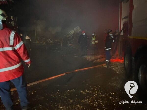 إطفاء حريق اندلع بصالات لبيع السجاد في سوق السبت - 271726563 3052317775030734 6950246514683824125 n