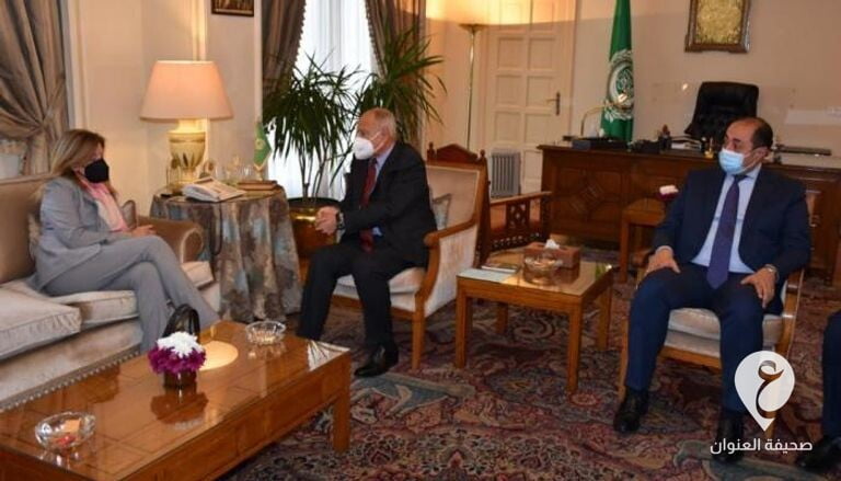أبو الغيط وويليامز يبحثان مستجدات الوضع في ليبيا - 85 201355 aboul gheit libya arab league stephanie