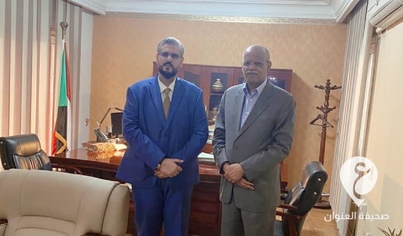 مندوبا ليبيا والسودان بالجامعة العربية يناقشان العلاقات الثنائية بين البلدين - مشروع جديد 2022 01 04T172647.144
