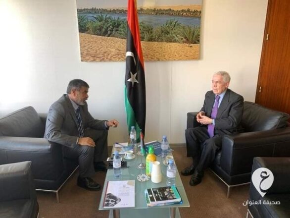 مندوب ليبيا لدى اليونسكو يبحث مع رئيس بعثة جامعة الدول العربية في باريس أوجه التعاون - 0 6 e1644312634983