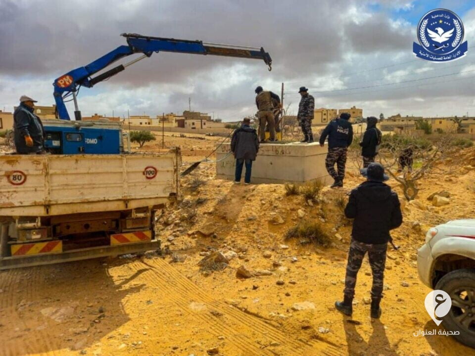 إزالة التوصيلات غير القانونية من خطوط النهر الصناعي بالجبل الغربي - 232816