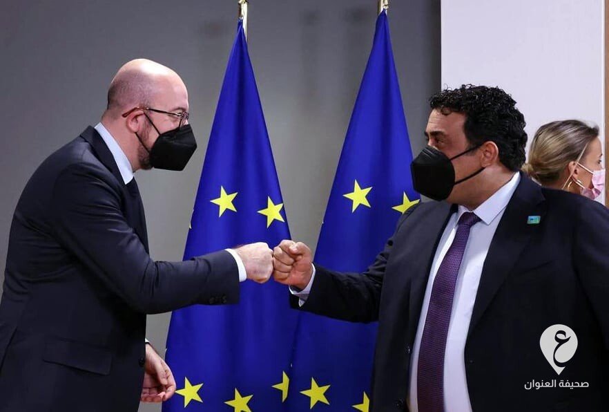 على هامش قمة بروكسل.. المنفي يلتقي رئيس المجلس الأوروبي - 274160275 1221414375054082 7954257752219160961 n