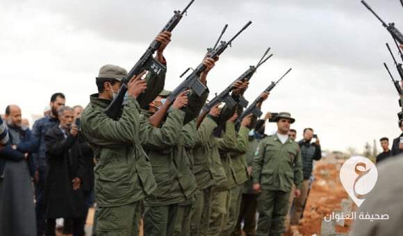 جنازة عسكرية في بنغازي للواء عمر عبدالجليل - PSD العنوان 11