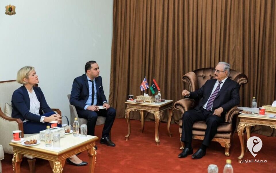 حفتر يلتقي السفيرة البريطانية لدى ليبيا - FO3lXQnWUAY BEz