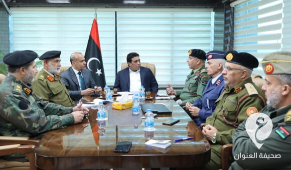 المنفي يبحث مع اللجنة العسكرية بطرابلس الوضع العسكري والأمني بالغرب الليبي - PSD العنوان 44