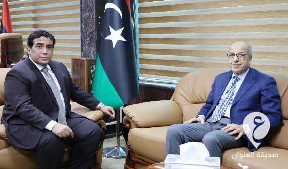 المنفي يلتقي محافظ مصرف ليبيا المركزي - مشروع جديد 39