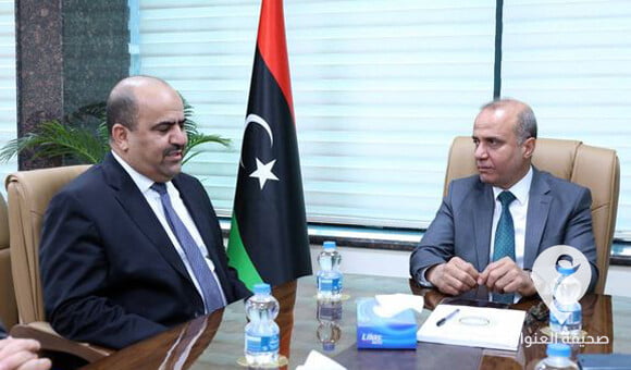 اللافي والسفير الجزائري يبحثان مستجدات الوضع في ليبيا - PSD العنوان 1
