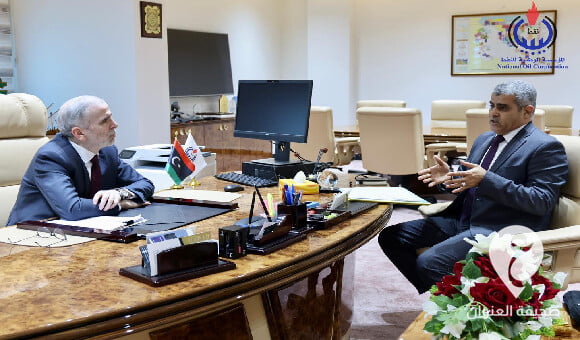 صنع الله يبحث شح الميزانيات المالية مع رئيس شركة "الهروج" للعمليات النفطية - مشروع جديد 2