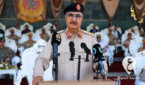 حفتر: لولا جيشنا الوطني لتحولت ليبيا إلى إمبراطورية إرهاب كبرى تهدد أمن وسلام العالم بأسره - PSD العنوان 2022 05 31T005410.354