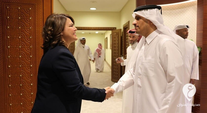 المنقوش تبحث مع وزير خارجية قطر مستجدات الوضع في ليبيا - 15478
