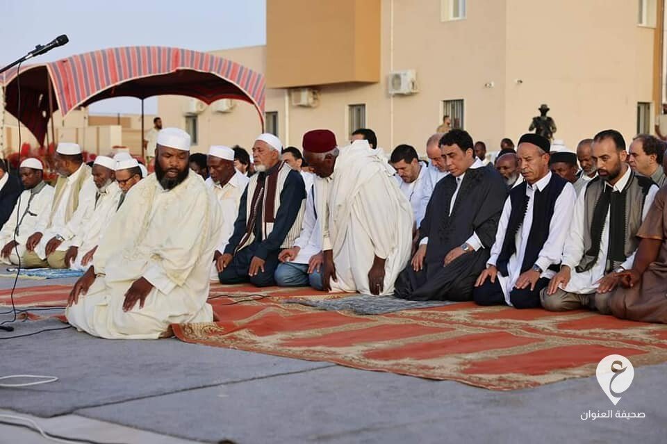 المنفي يؤدي صلاة عيد الأضحى في تاورغاء - 292151514 382324977328442 2828277472359833690 n