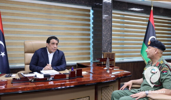 المنفي والحداد يبحثان آخر مستجدات توحيد المؤسسة العسكرية - PSD العنوان 2022 06 02T105834.916 2