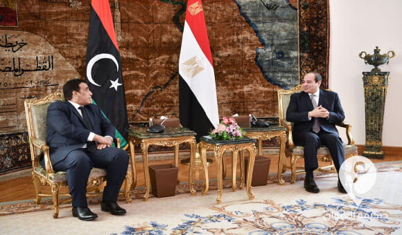 المنفي والسيسي يؤكدان أن حل الأزمة الليبية يجب أن يكون نابعًا من الليبيين أنفسهم - PSD العنوان 2022 07 04T221142.362