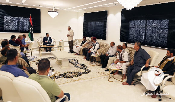 المنفي يبحث مع وفد بلدية الساحل الأوضاع المعيشية والاقتصادية والاجتماعية - مشروع جديد 4 1