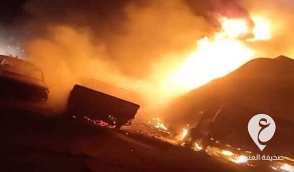 وفيات وإصابات بالعشرات في انفجار صهريج لنقل البنزين كان متجها إلى أوباري - PSD العنوان 2022 08 01T103217.622