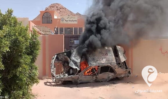 محتجون يغلقون مقر المجلس البلدي في بنت بية - PSD العنوان 2022 08 03T154618.694