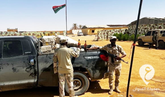 الجيش يحبط تهريب خمور قادمة من النيجر بالقرب من منطقة مجدول في حوض مرزق - PSD العنوان 2022 09 03T181712.573