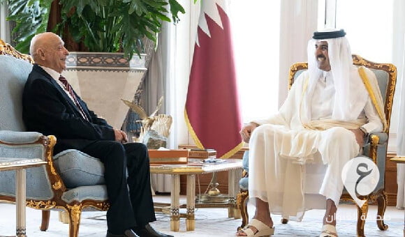 عقيلة صالح يبحث مع أمير قطر آخر الأوضاع في ليبيا  - مشروع جديد 2 2