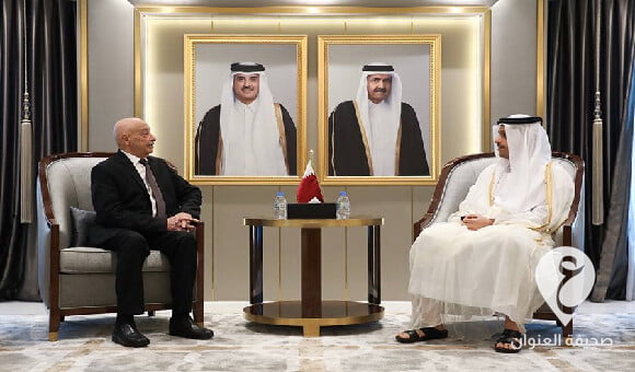 صالح ووزير الخارجية القطري يستعرضان علاقات التعاون بين البلدين  - مشروع جديد 4 1