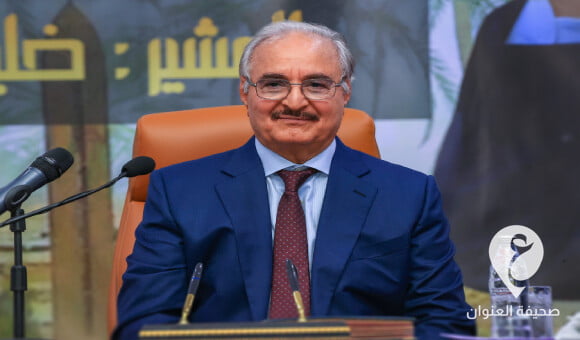 المشير حفتر يحظى باستقبال شعبي حافل في هون - PSD العنوان 2022 11 01T193318.116