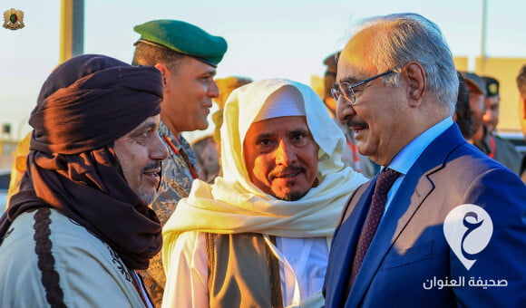 المشير حفتر يحظى باستقبال شعبي حافل في هون - PSD العنوان 2022 11 01T193537.755