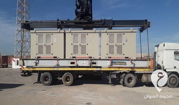 محطة كهرباء جاهزة تصل ميناء طرابلس - 321492300 533412075477323 9102993397994838005 n