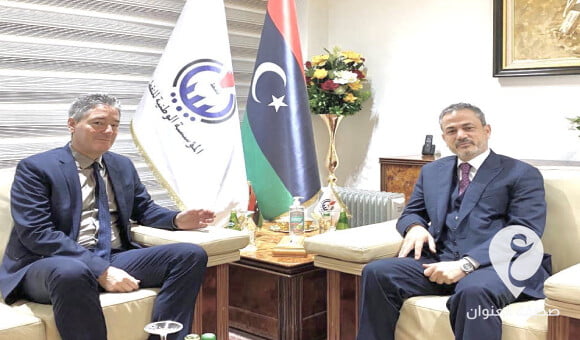 السفير الألماني: ناقشت مع بن قدارة تطوير شراكة موثوقة في مجال الطاقة المتجددة بين مؤسسة النفط والشركات الألمانية - PSD العنوان 4