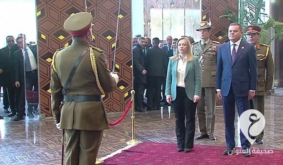 الدبيبة يستقبل في طرابلس رئيسة وزراء إيطاليا "جورجيا ميلوني" - 54545454444